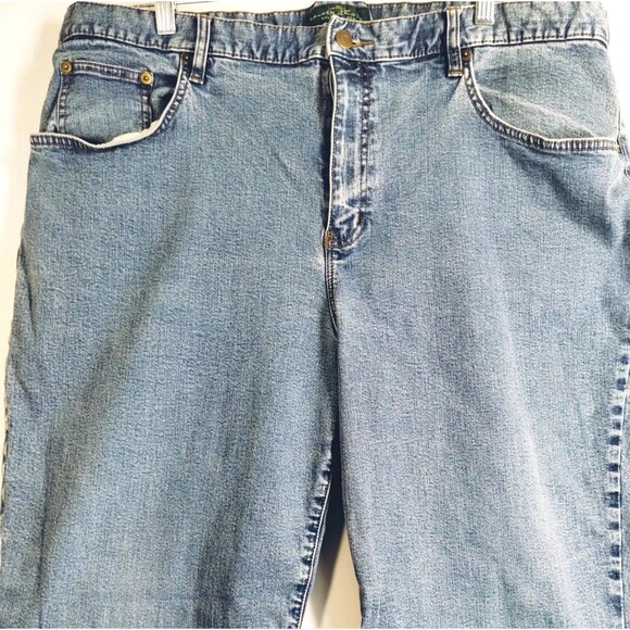 LRL Jeans Size 20W Classic Straight Leg Zip Fly Medium Wash Old Money Preppy - Picture 2 of 11